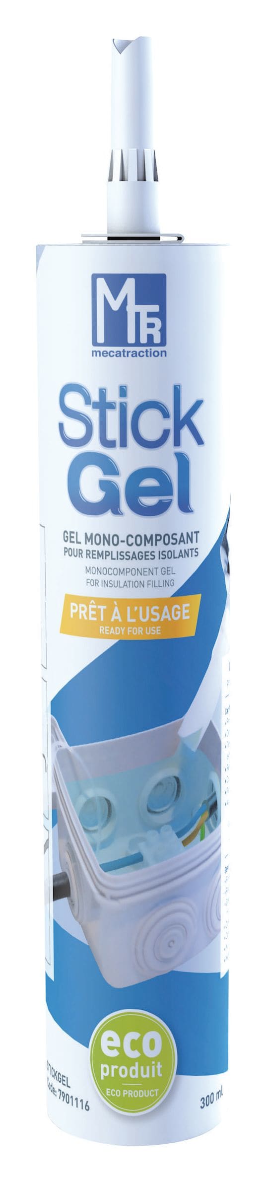 MECATRACTION - GEL SILICONE MONOCOMPOSANT EN CARTOUCHE 300 ml 300ML