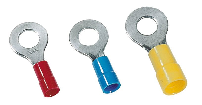 MECATRACTION - COSSE PREIS RENF RONDE ROUGE ETAMEE 0,34-1,5MM² M5 IEC 60352-2 UL94V0 125°