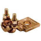 MECATRACTION - COSSE DE MISE A LA TERRE A BRIDE SEMELLE CARREE BRONZE 6 A 70MM²