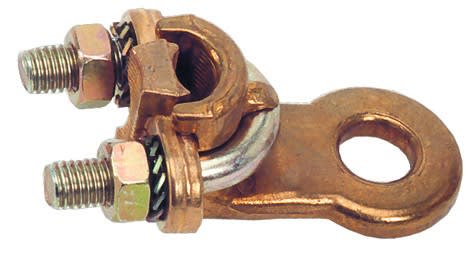 MECATRACTION - COSSE DE MISE A LA TERRE A BRIDE SEMELLE RONDE BRONZE 25 A 150MM²