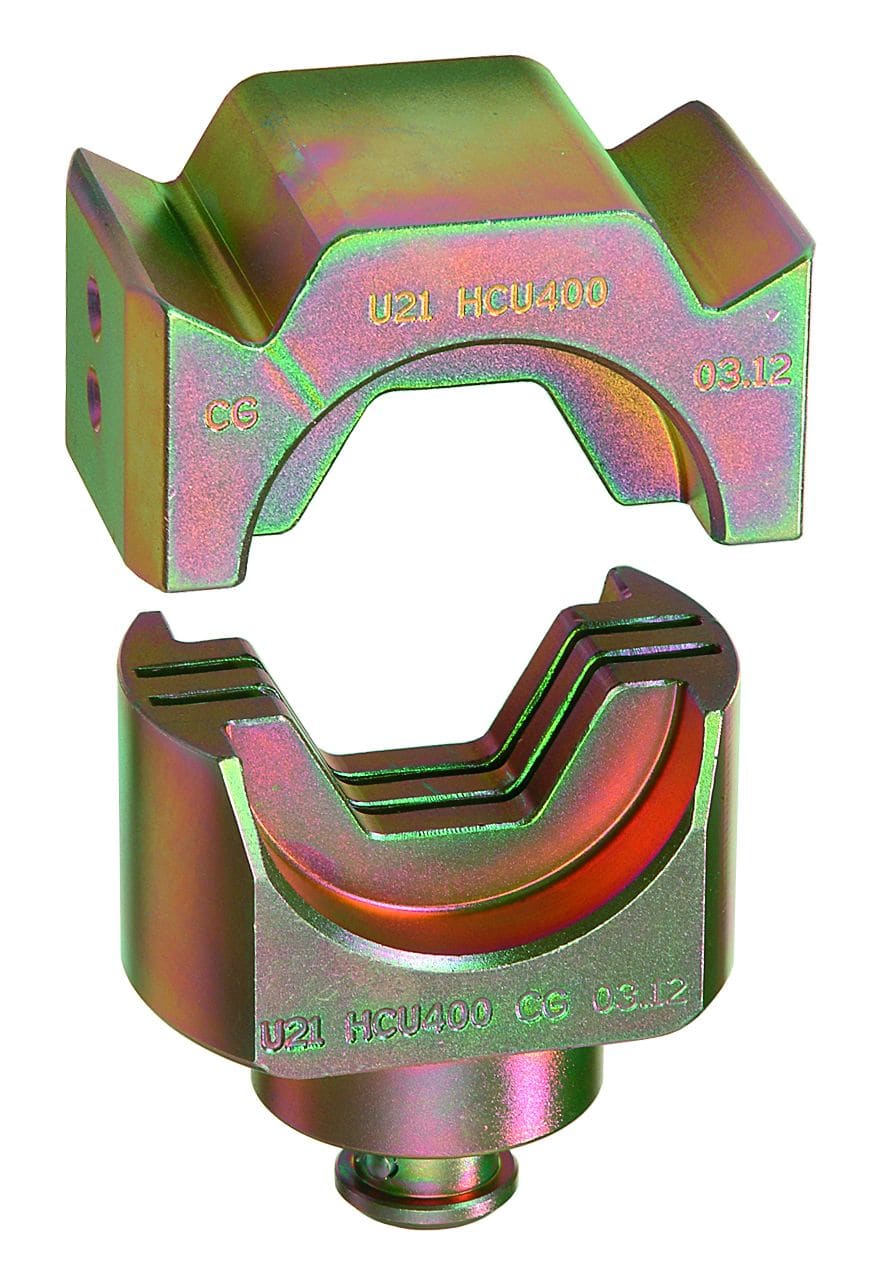 MECATRACTION - MATRICE DE SERTISSAGE HEXAGONAL POUR DES COSSES SERIE "CT" 500 MM²