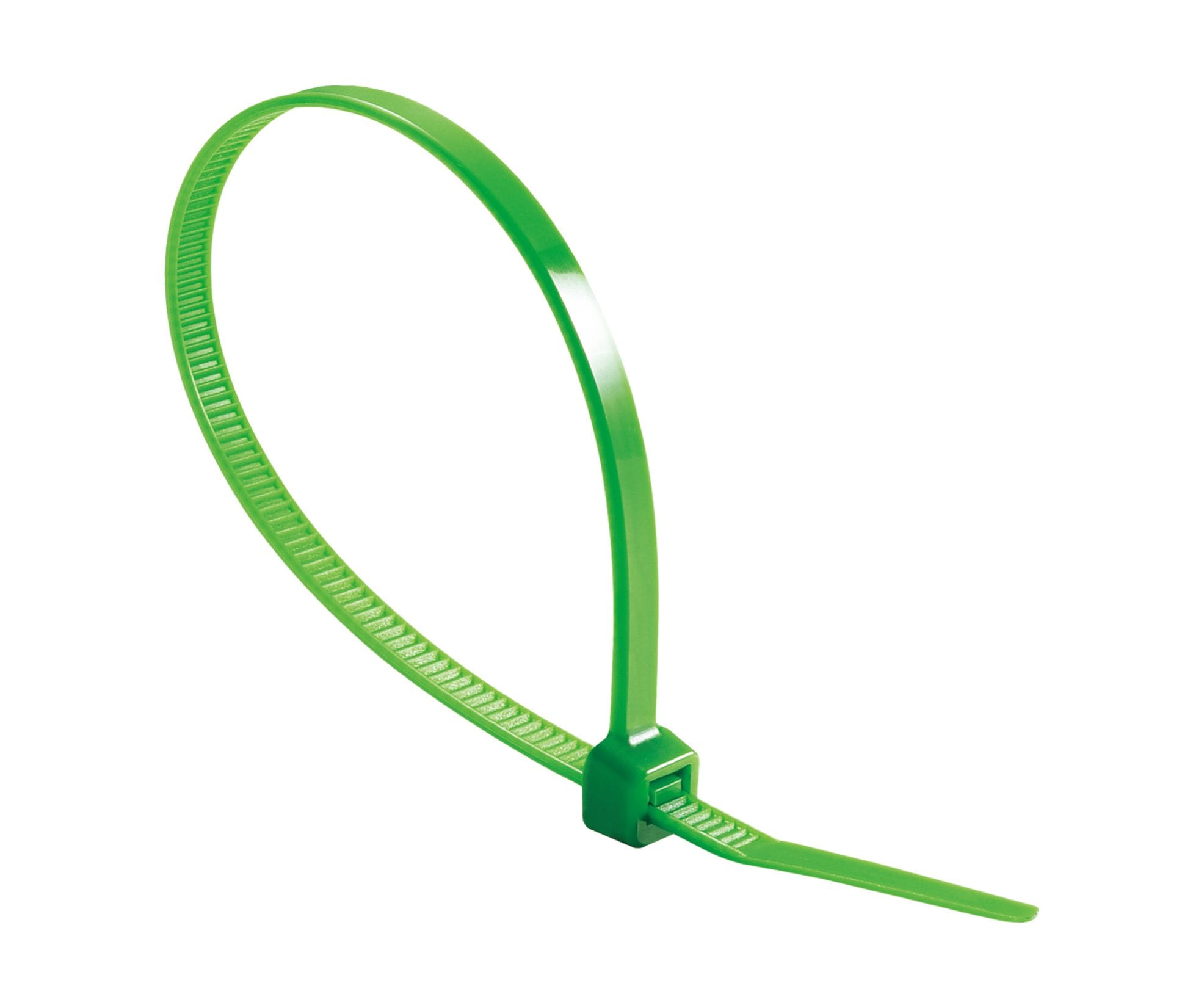 MECATRACTION - Colliers de serrage en PA 6.6, 292x3,6 mm vert