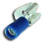 MECATRACTION - Clips à retour préisolée 6,35x0,8 bleu 1-2,5mm² UL