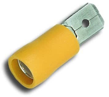 MECATRACTION - Languette préisolée 6,35x0,8 bleue 0,5-1,5mm² UL