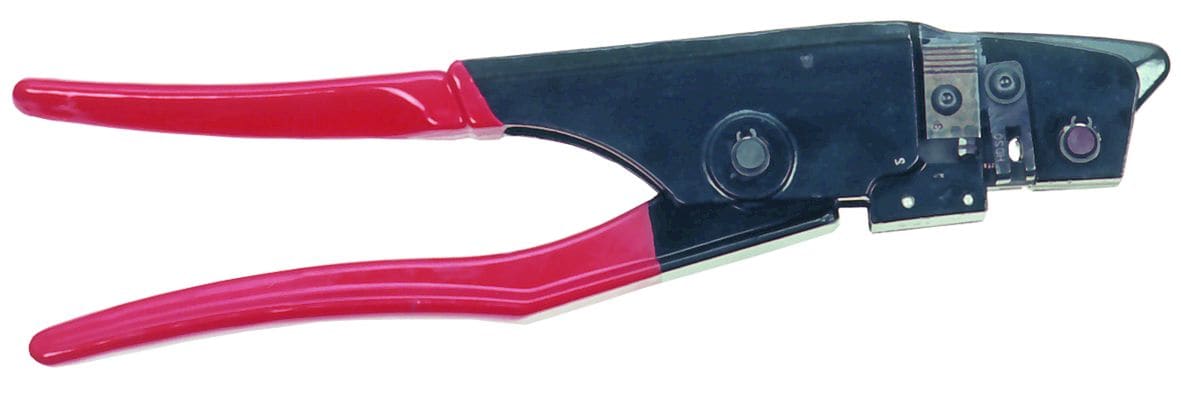 MECATRACTION - PINCE MECANIQUE DE SERTISSAGE DES COSSES ET CLIPS ROUGES FERROVIAIRES