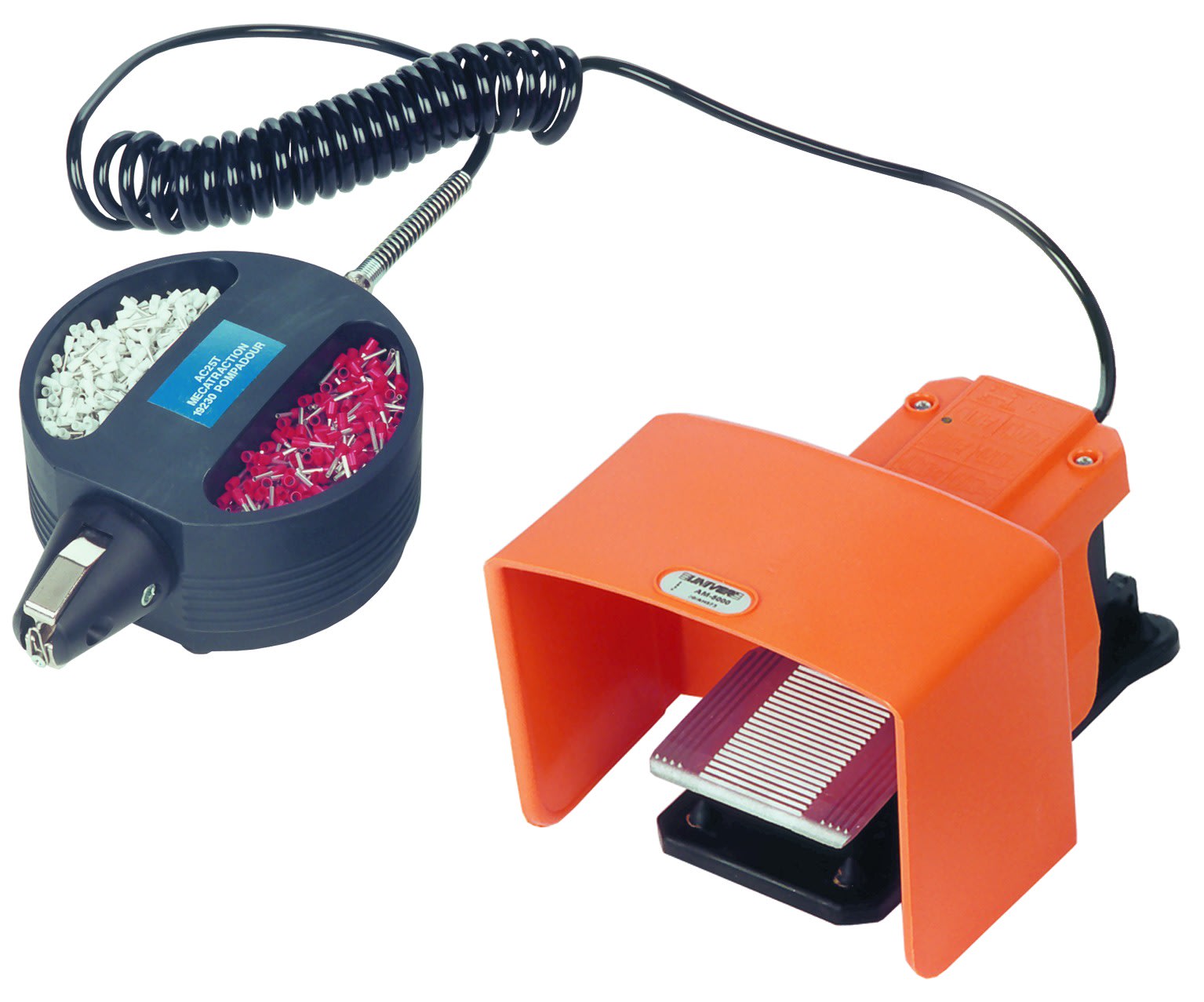 MECATRACTION - PINCE PNEUMATIQUE A PEDALE POUR SERTISSAGE DES EMBOUTS