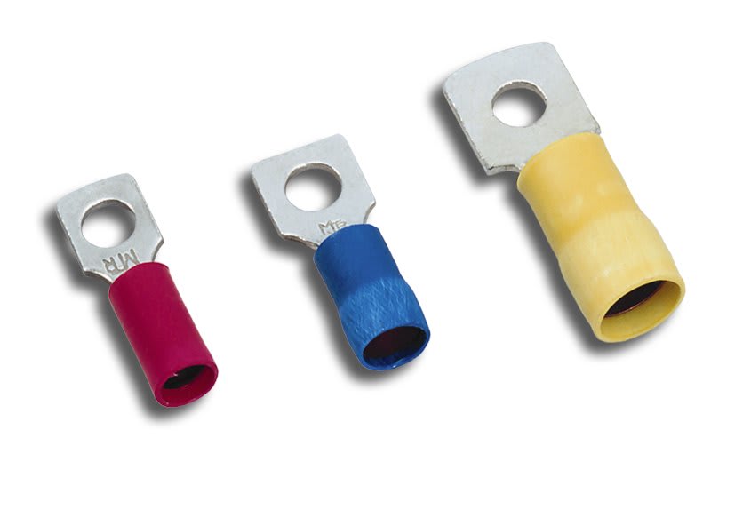 MECATRACTION - COSSE PREIS RENF RECTANGULAIRE ROUGE ETAMEE 0,34-1,5MM² M4 UL94V0 125°