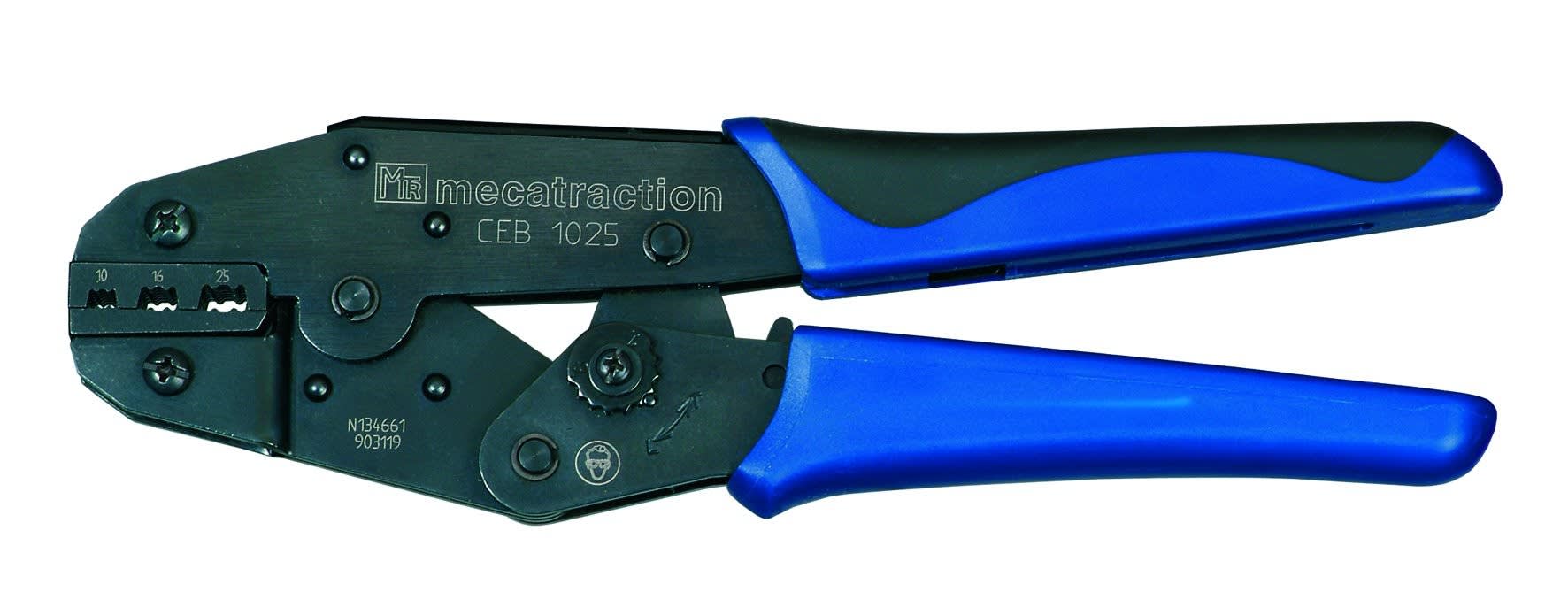 MECATRACTION - Pince manuelle pour sertissage des embouts de câblage 10 à 25 MM²