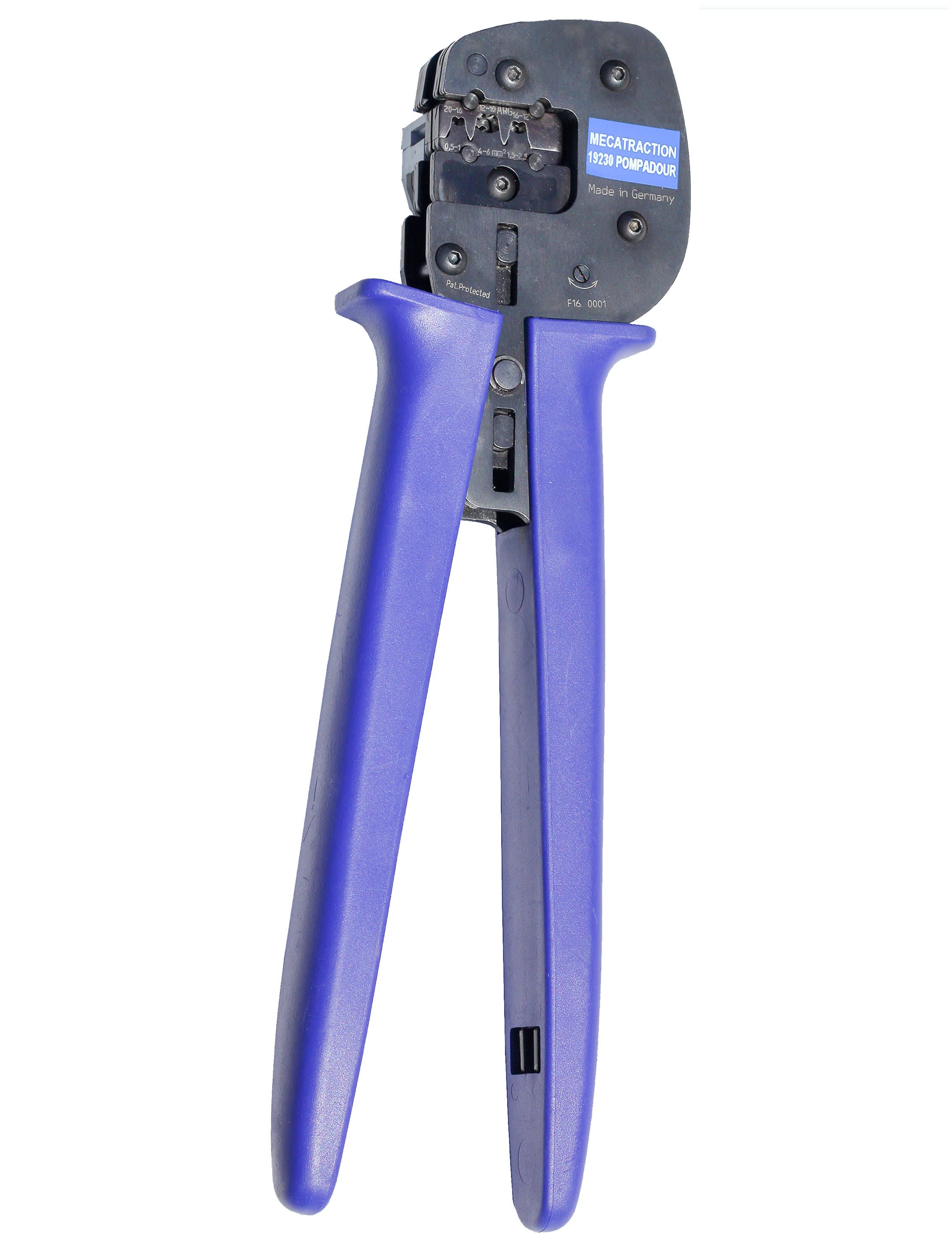 MECATRACTION - PINCE A SERTIR COSSES NUES, PREISOLEES ET FÛTS OUVERTS SECTION 0,03 A16MM²