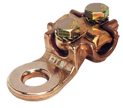 MECATRACTION - COSSE DE MISE A LA TERRE A BRIDE BRONZE 25 A 70MM²