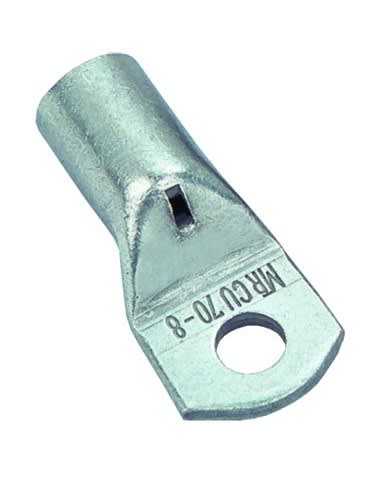 MECATRACTION - COSSE TUBULAIRE CUIVRE ETAMEE 25MM² M8 IEC61238-1