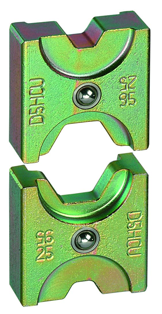 MECATRACTION - MATRICE DE SERTISSAGE HEXAGONAL POUR COSSES ET MANCHONS SERIE"CT" 95 ET 25 MM2