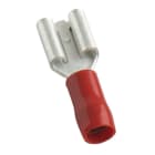 MECATRACTION - CLIPS PREISOLE RENF 6,35x0,8 ROUGE ETAMEE 0,34-1,5MM² DIN 46237 UL94V2 105°