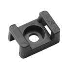 MECATRACTION - Embase à vis noire pour collier largeur 9 mm