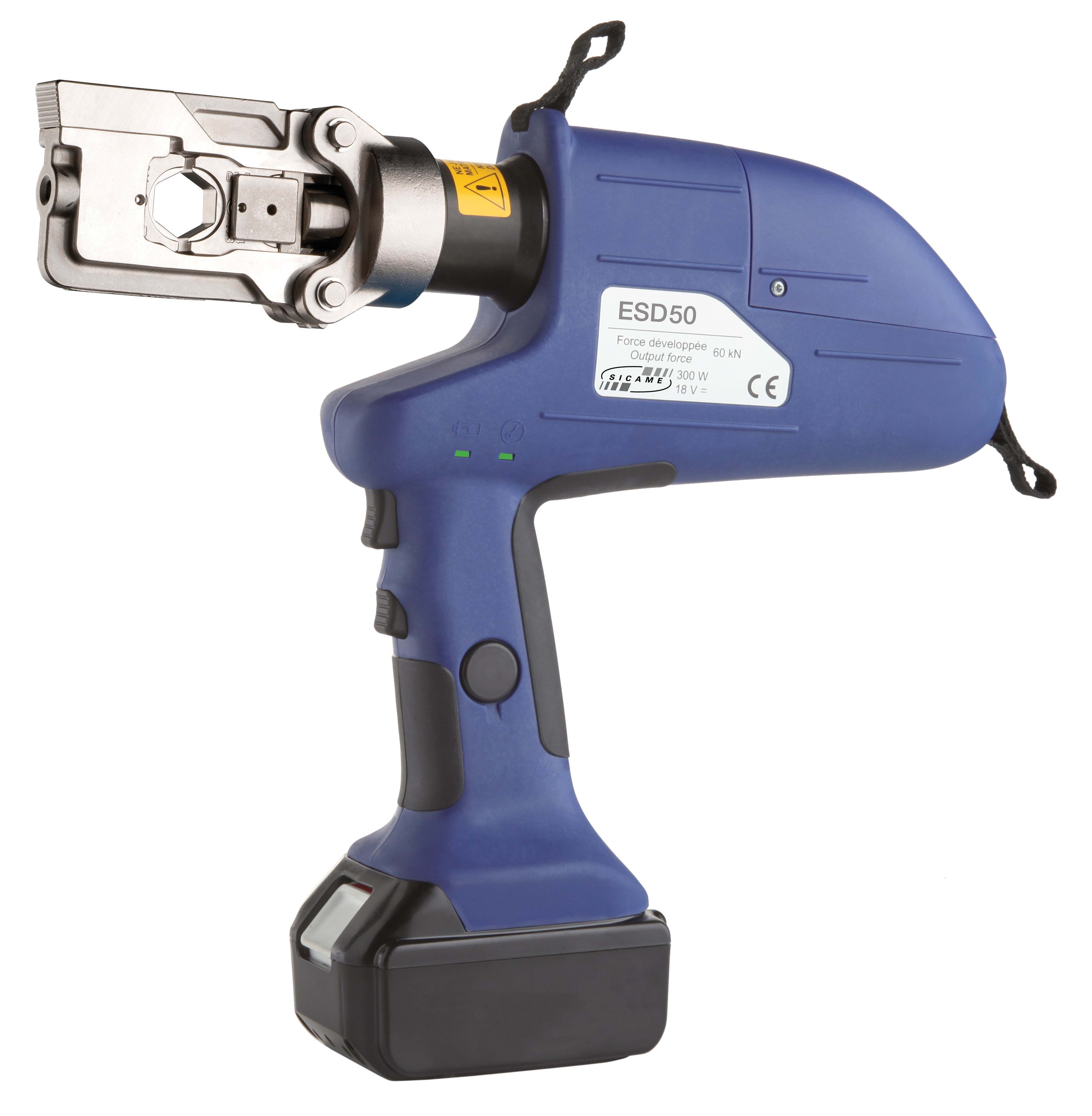 MECATRACTION - Presse électro-hydraulique Smart 50kN+2 batteries+ chargeur+ coffret métallique