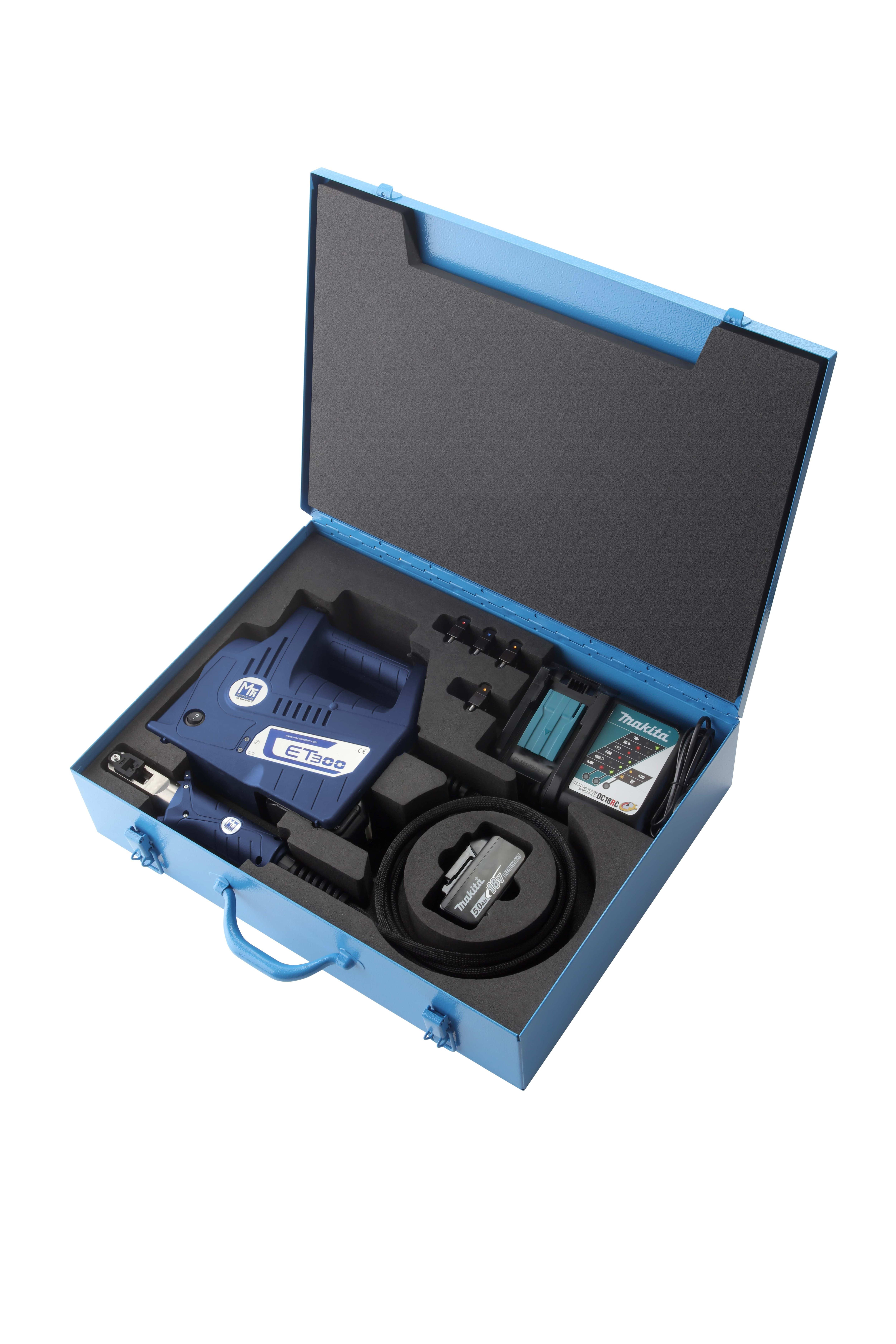 MECATRACTION - OUTIL DE SERTISSAGE POUR COSSES PREISOLEES FERRO + COFFRET + BATT + CHARGEUR