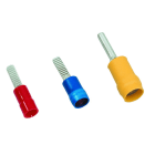 MECATRACTION - EMBOUT ROND PREISOLE RENFORCE ROUGE ETAMEE 0,34-1,5MM² IEC 60352-2 UL94V0 125°