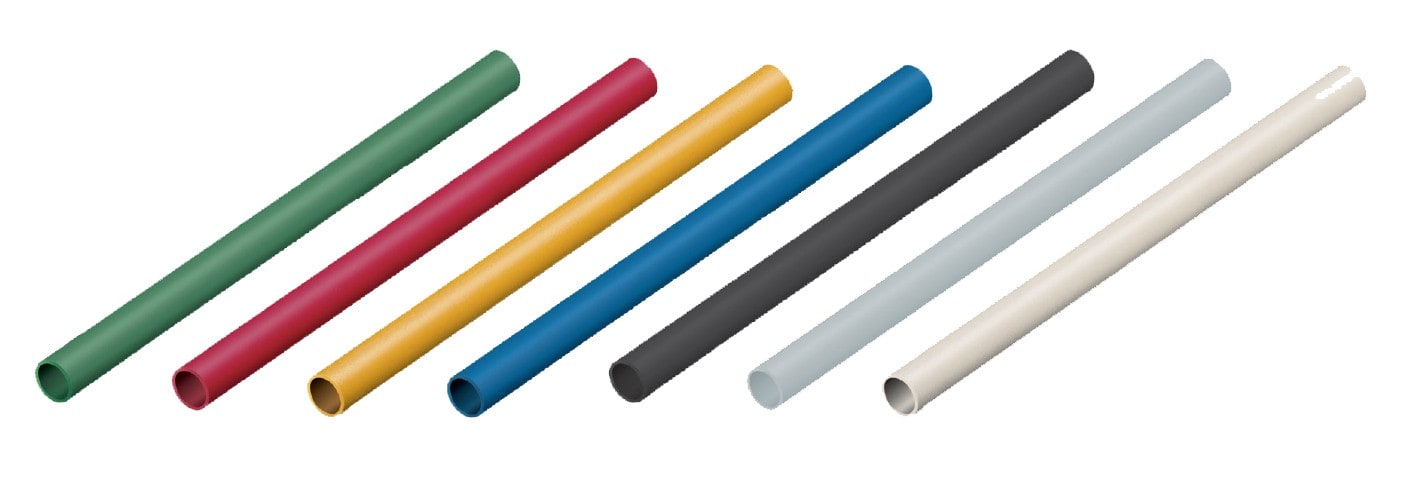 MECATRACTION - Gaine thermorétractable verte, diamètre 6/2 mm (longueur)