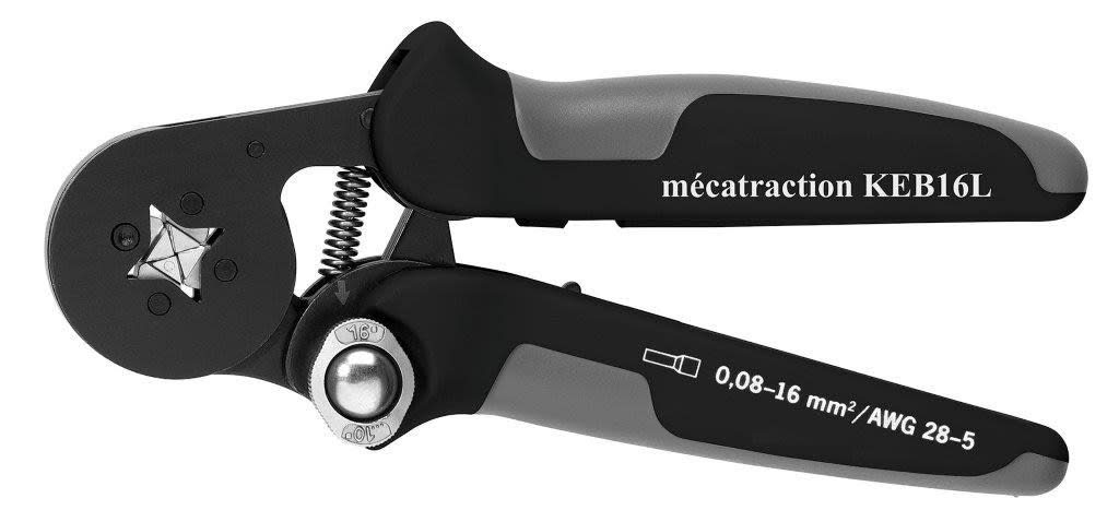 MECATRACTION - Pince pour embouts de câblage de 0,08 à 16 mm²