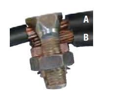 MECATRACTION - CONNECTEUR DE DERIVATION POUR CABLE CUIVRE LAITON 6 A 25MM²