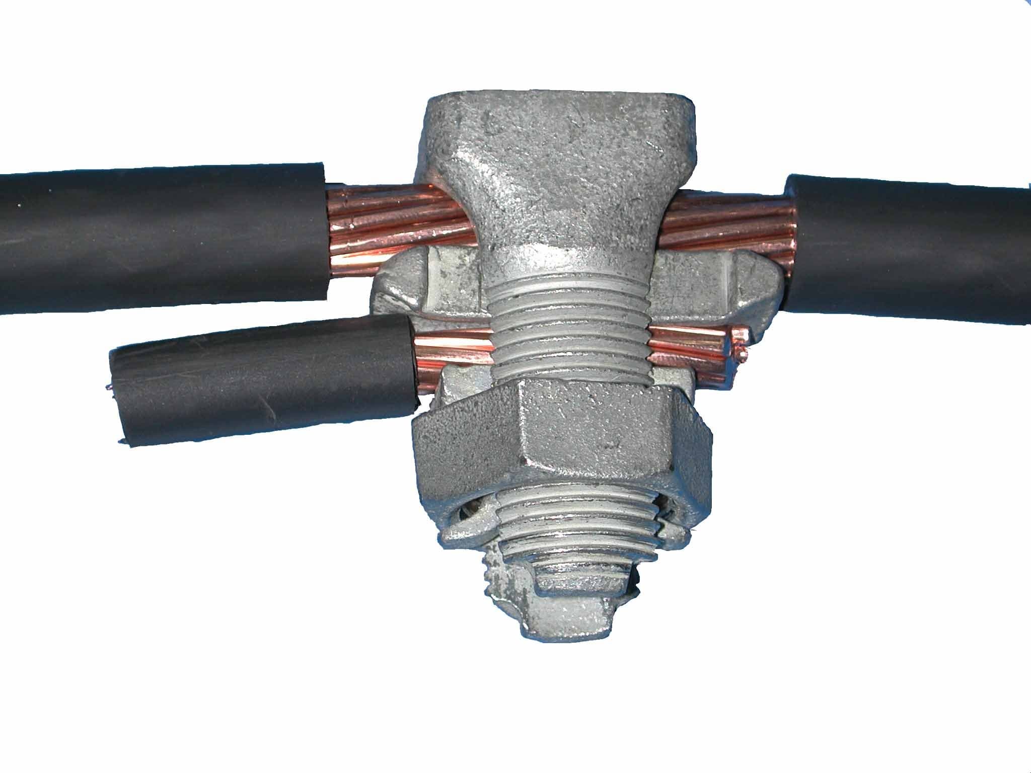 MECATRACTION - CONNECTEUR DE DERIVATION POUR CABLE CUIVRE OU ALU LAITON 50 A 185MM²