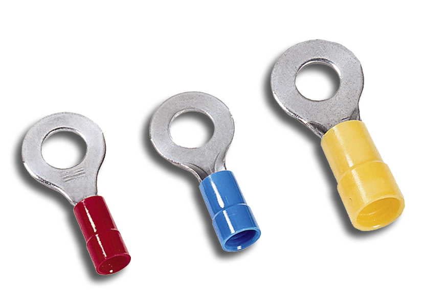 MECATRACTION - COSSE PREIS RONDE JAUNE ETAMEE 4-6MM² M10 DIN 46237 UL94V2 105°