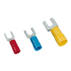 MECATRACTION - COSSE PREIS FOURCHE ROUGE ETAMEE 0.5-1,5MM² M3.5 DIN 46237 UL94V2 105°