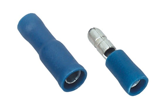 MECATRACTION - FICHE CYLINDRIQUE MALE ROUGE ETAMEE 0,34-1,5MM² UL94V0 75°