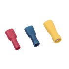 MECATRACTION - CLIPS ENTIEREMENT ISOLE 6,35x0,8 BLEUE ETAMEE 1-2,5MM² IEC 60352-2 EN 61210 125°