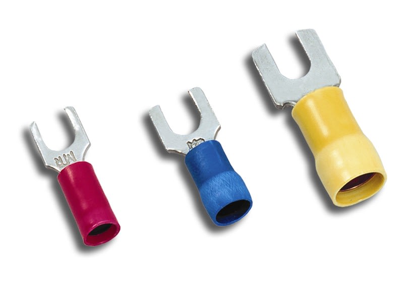 MECATRACTION - COSSE PREIS RENF FOURCHE ROUGE ETAMEE 0,34-1,5MM² M5 IEC 60352-2 UL94V0 125°