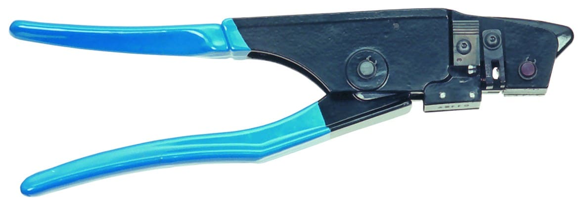 MECATRACTION - PINCE MECANIQUE DE SERTISSAGE DES COSSES CLIPS ET MANCHONS BLEUS FERROVIAIRES