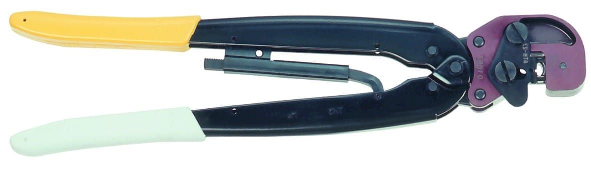 MECATRACTION - PINCE MECANIQUE DE SERTISSAGE DES COSSES ET CLIPS JAUNES - NOIRES FERROVIAIRES