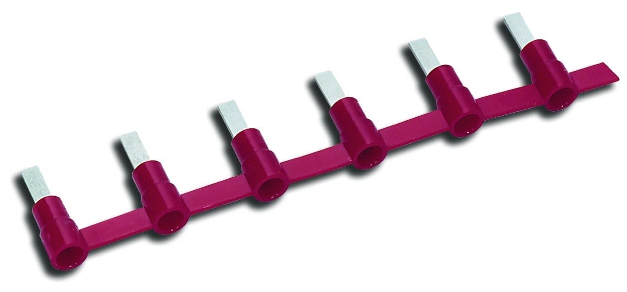 MECATRACTION - EMBOUT DE CABLE EN BANDE ROUGE 0,34-1,5MM² LARGEUR 2.8 PVC UL