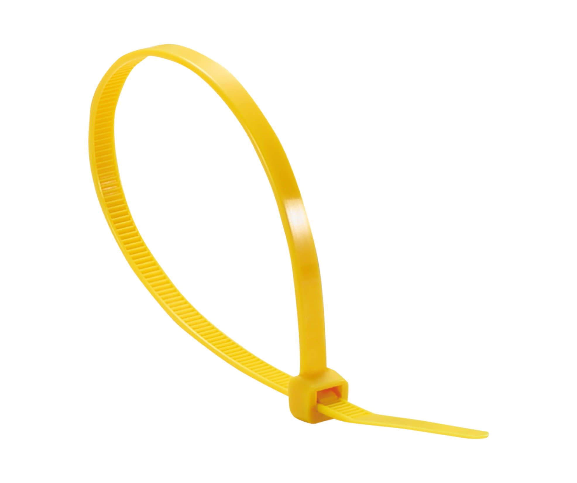 MECATRACTION - Colliers de serrage en PA 6.6, 100x2,5 mm jaune