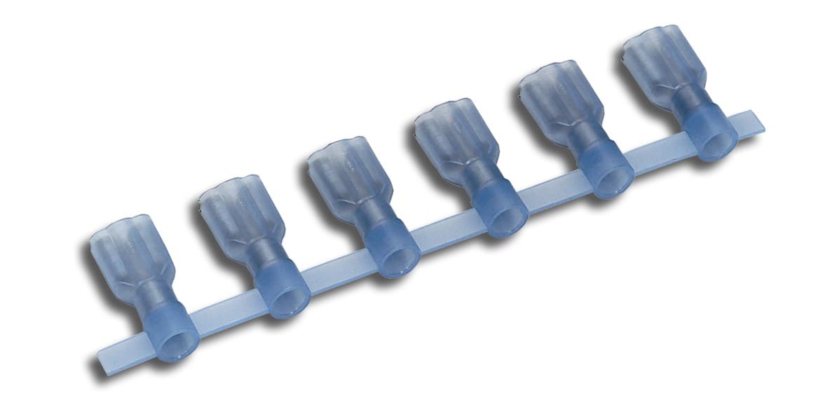 MECATRACTION - CLIPS EN BANDE 4,8x0,5 ROUGE 0,34-1,5MM² PVC UL