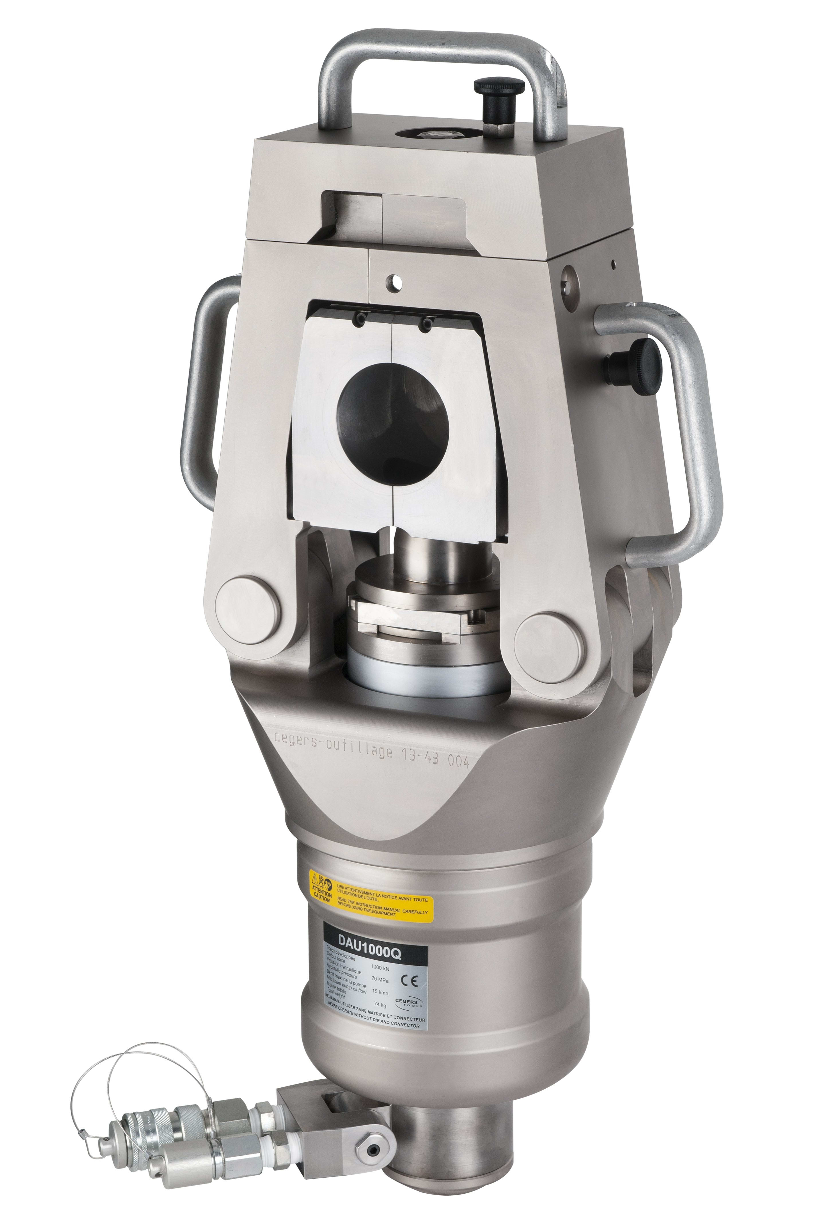 MECATRACTION - OUTIL DE SERTISSAGE 1000kN DOUBLE EFFET AVEC RACCORD "N" AVEC COFFRET BOIS