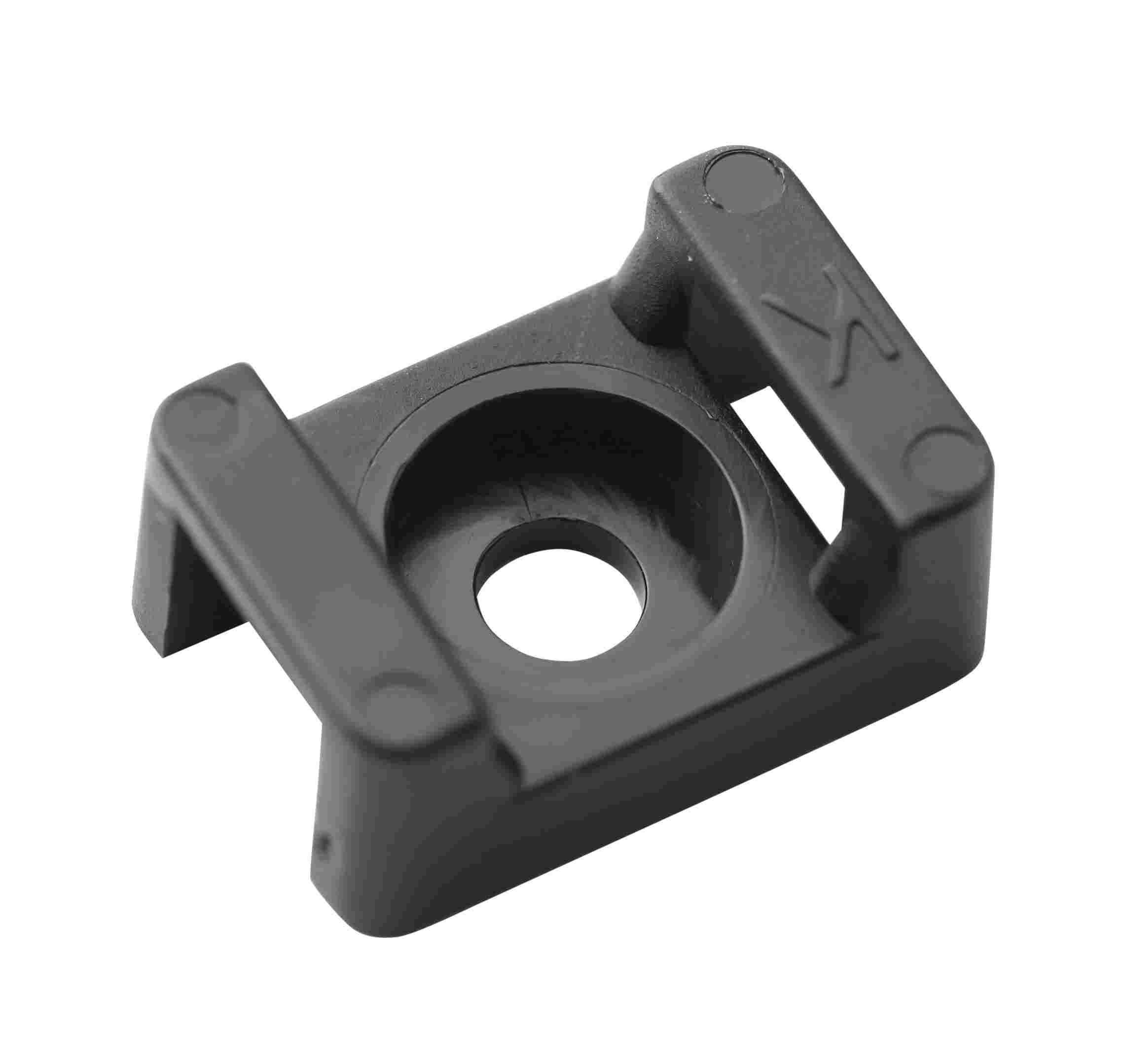 MECATRACTION - Embase à vis noire pour collier largeur 9 mm