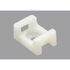 MECATRACTION - Embase pour vis Ø3,5 mm, blanche, pour collier de largeur 4,8 mm max