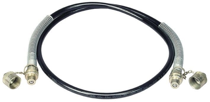 MECATRACTION - Flexible hydraulique simple effet, longueur 3m raccord J