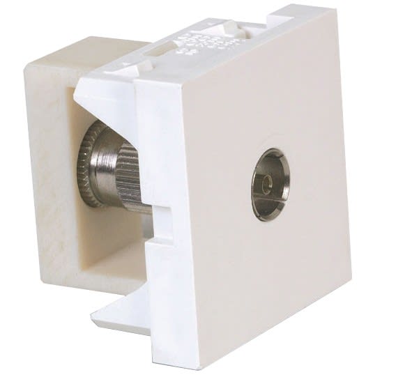 Decelect Forgos - PLASTRON ANTENNE 9.52 FEMELLE BLANC