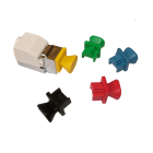 Decelect Forgos - BOUCHON SOUPLE POUR EMBASE RJ45 ROUGE