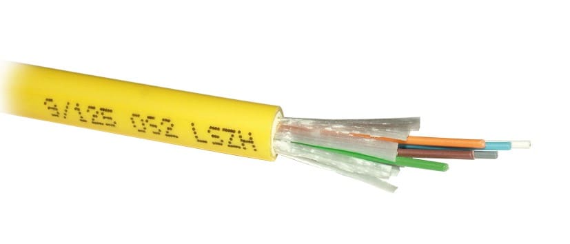 Decelect Forgos - CABLE (500m) DE DISTRIBUTION MULTIFIBRE 900µ INT/EXT 0 HALOGENE 6FIBRES 9/125
