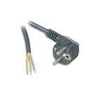 Decelect Forgos - Cordon rond noir H03VV-F 3G1mm² 3m dégainage 50mm dénudage 5mm