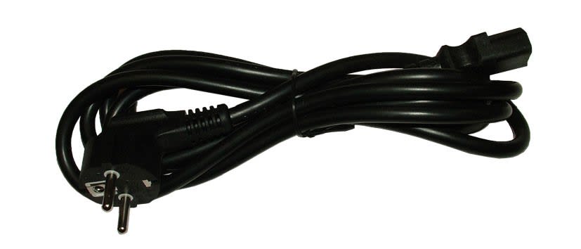 Decelect Forgos - CORDON rond noir H05VV-F 3G1,5mm² 10A 3m FICHE 2P+T C13