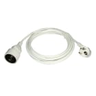 Decelect Forgos - Cordon rond blanc H07RN-F 3G1.5mm² 3m 2P