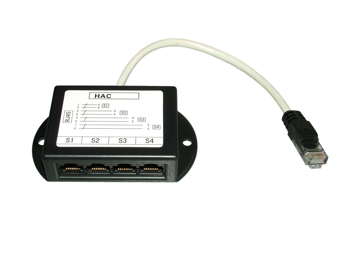 Decelect Forgos - Hamronica 4 voies indice 16 UTP Téléphone (4.5) - longueur 0,20 m