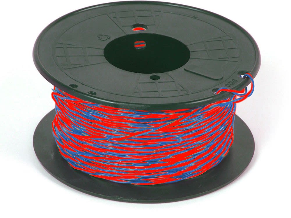 Decelect Forgos - JARRETIERE TELEPHONIQUE 5/10 ROUGE BLEU 100M