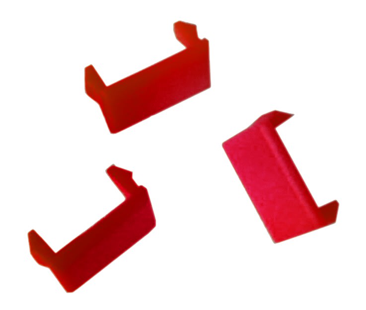 Decelect Forgos - LOGO D'IDENTIFICATION POUR PANNEAUX ROUGE - prix du sachet