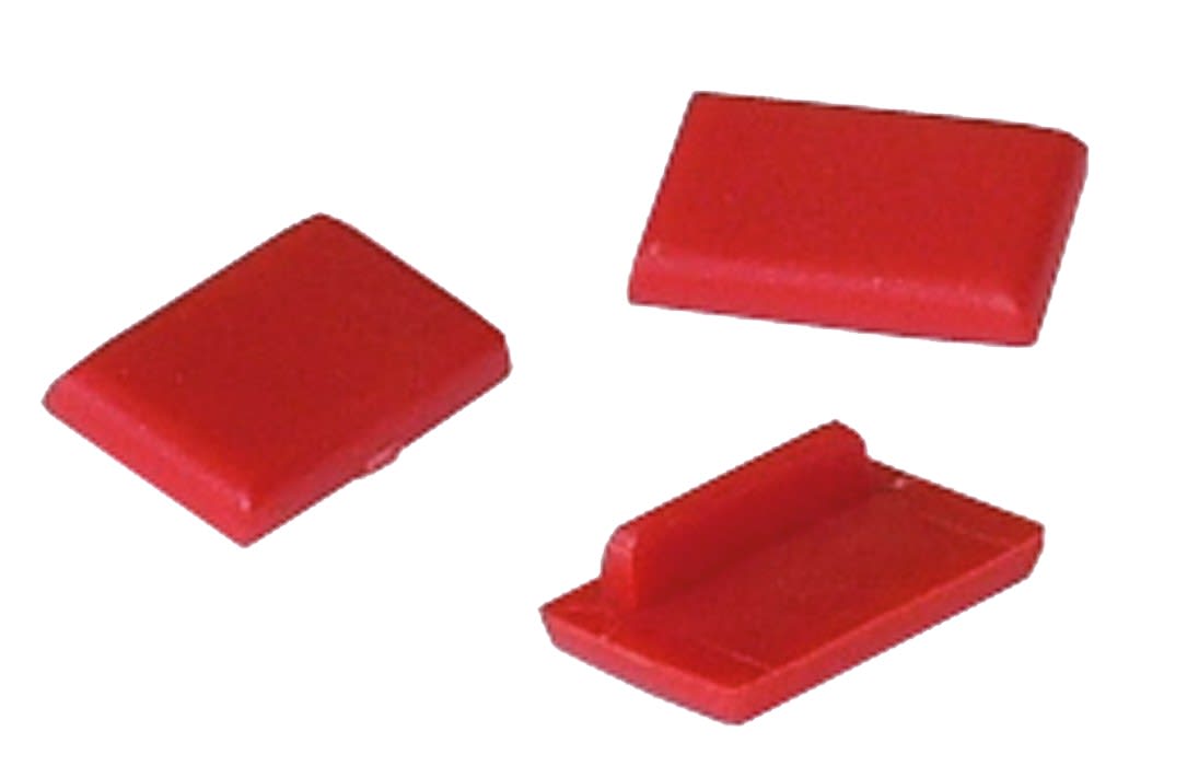 Decelect Forgos - LOGO D'IDENTIFICATION POUR PLASTRONS ROUGE - prix du sachet