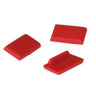 Decelect Forgos - LOGO D'IDENTIFICATION POUR PLASTRONS ROUGE - prix du sachet